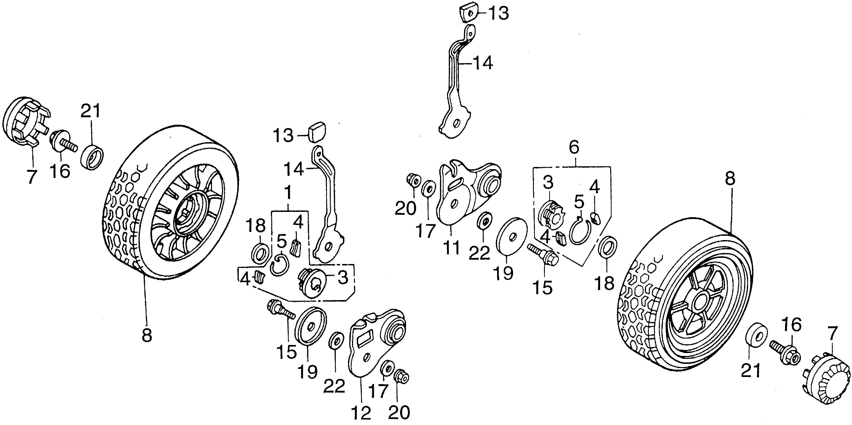 Parts for Lawn Mowers HR HR216 HR216 SXA MACR 6000001 9999999